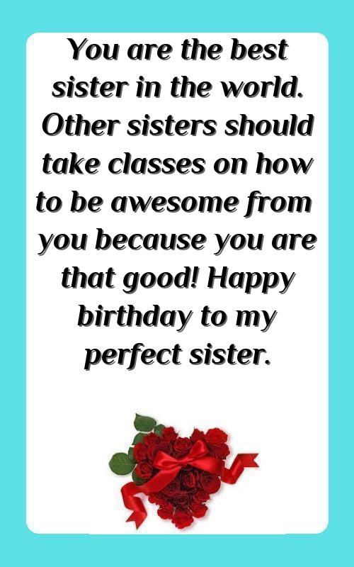 beautiful birthday wishes for sister